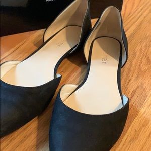 Used Black Nine West Flats